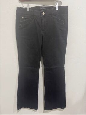 White House Black Market Black Modern Flare Jeans